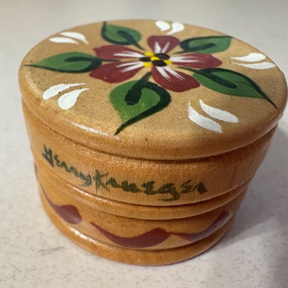 SMALL ROUND BOX - WOOD - Picture 4 of 5